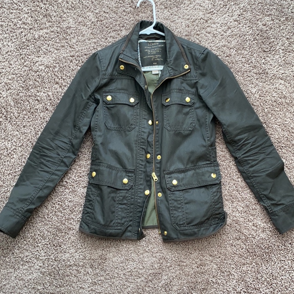 J Crew Olive Green Field Jacket